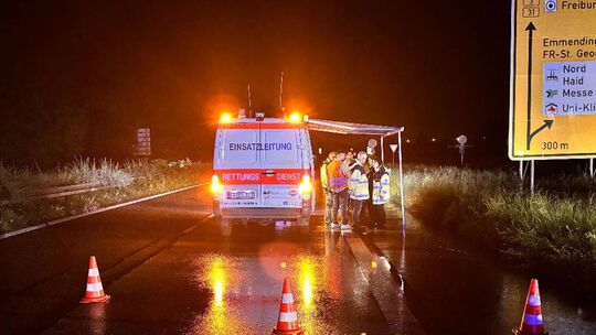 Unfall mit drei Toten in Freiburg