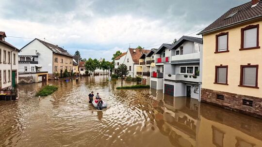 Hochwasser im Saarland - Kleinblittersdorf