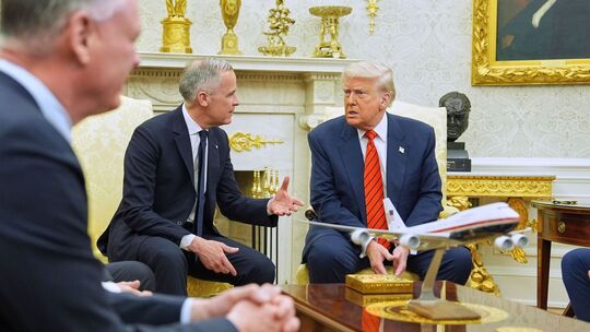 Kanadas Premierminister Mark Carney trifft US-Präsident Trump