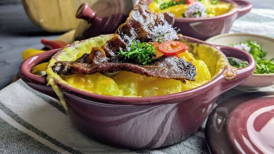 Spargelauflauf mit Bacon