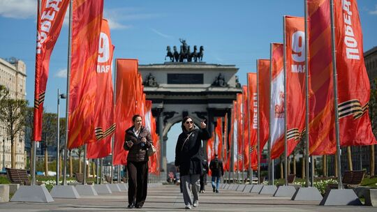 Vor dem Tag des Sieges in Russland