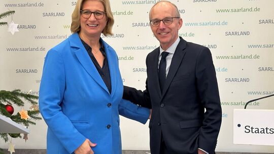 Anke Rehlinger und Luc Frieden