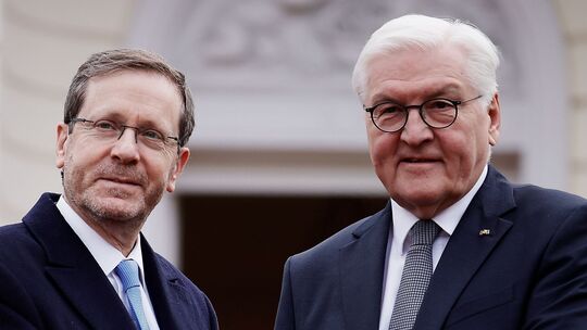 Bundespräsident Steinmeier und Israels Präsident Herzog Bundespräsident Steinmeier und Israels Präsident Herzog