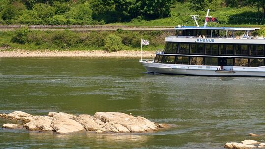Pegelstände des Rheins in Kaub