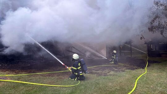 Gebäudebrand eines Schützenvereins
