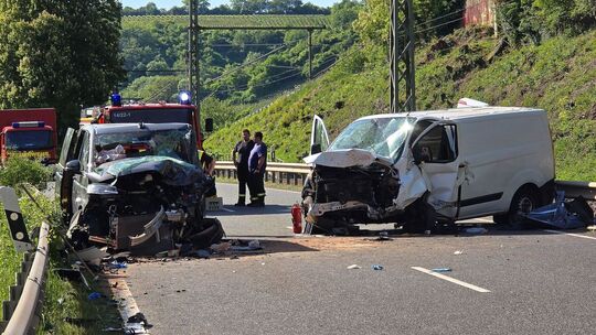 Der Unfall ereignete sich der Polizei zufolge gegen 15.44 Uhr.
