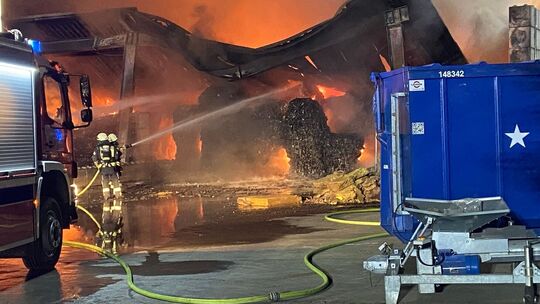 Großbrand in Trier-Saarburg