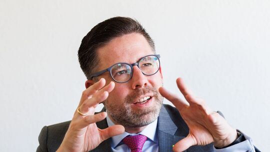 Philipp Fernis auf dem Grünen Sofa