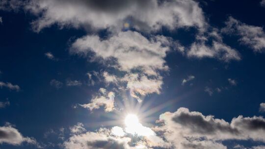 Mix aus Sonne und Wolken