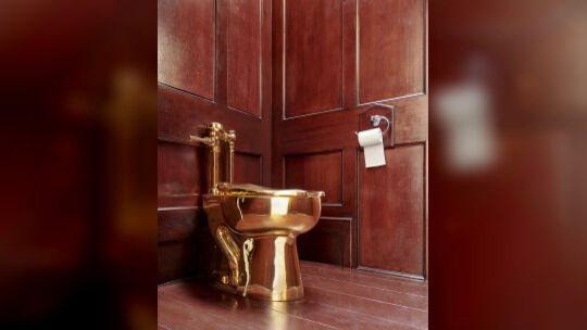 Goldenes Klo gestohlen