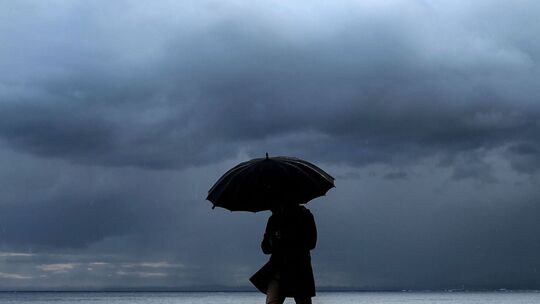 Regenwetter in Frankreich