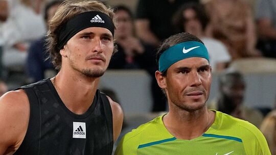 Alexander Zverev und Rafael Nadal