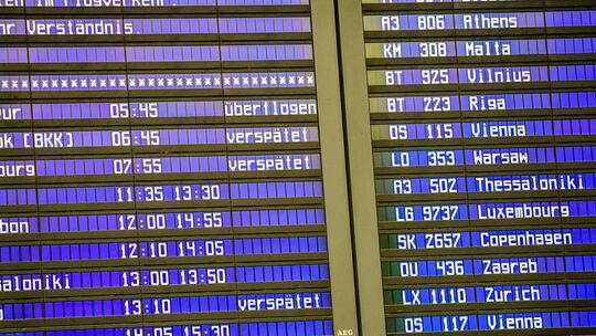 Flugausfälle am Münchener Flughafen