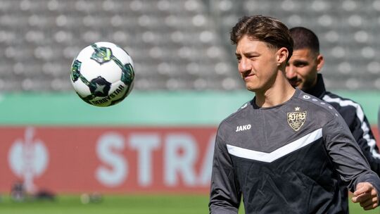 Vor dem DFB-Pokalfinale - Training VfB Stuttgart