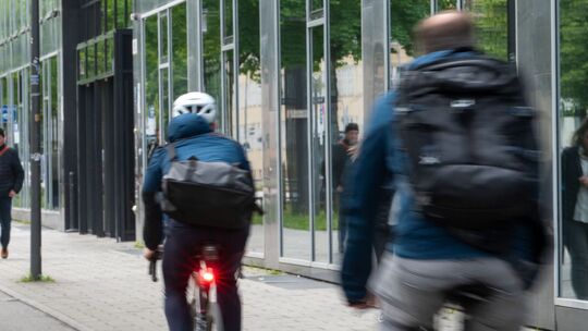 Mit dem Fahrrad zur Arbeit