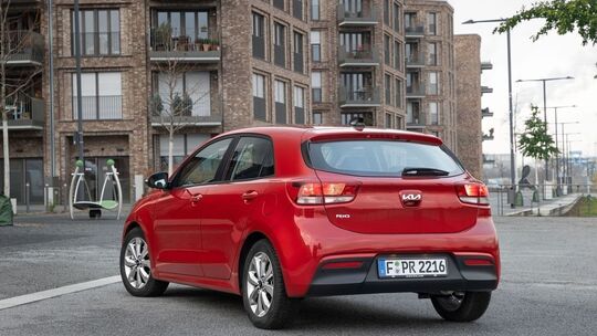 Heckansicht des Kia Rio von 2022