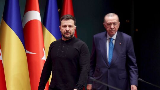 Präsident Selenskyj und sein türkischer Amtskollege Erdogan