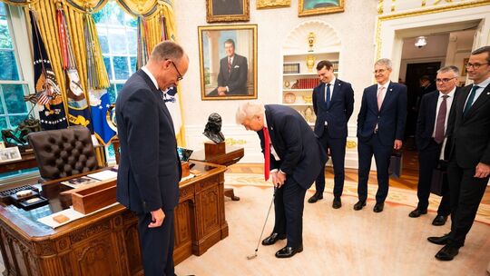 US-Präsident Trump empfängt Bundeskanzler Merz