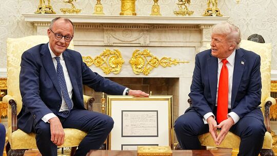 US-Präsident Trump empfängt Bundeskanzler Merz