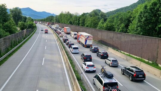 Pfingstreiseverkehr in Österreich
