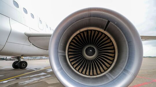Turbine am Flugzeug