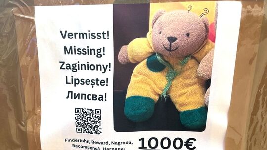 1000 Euro für gestohlenen Teddy ausgesetzt