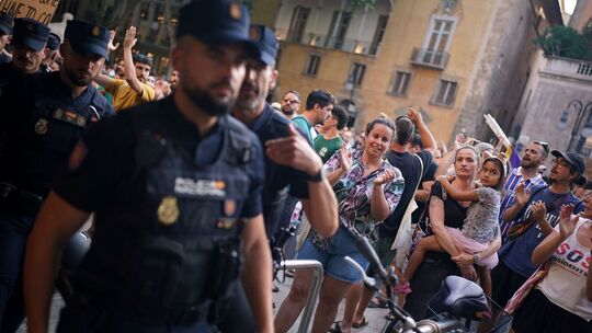 Demonstration auf Mallorca gegen zuviele Touristen