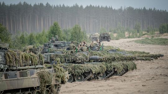 Panzer bei Nato-Übung Quadriga 2024