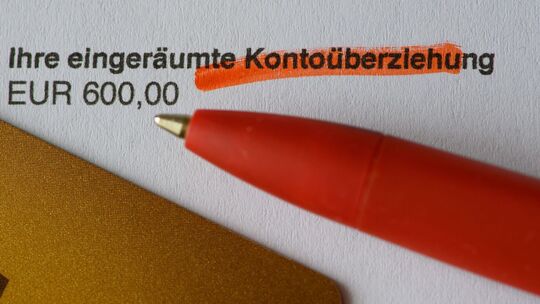 Symbolbild - Kontoüberziehung