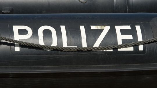 Polizeischlauchboot