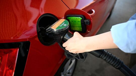 An der Tankstelle