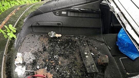 beschädigter Audi
