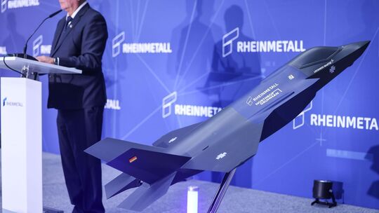 Modell des Kampfjets F-35