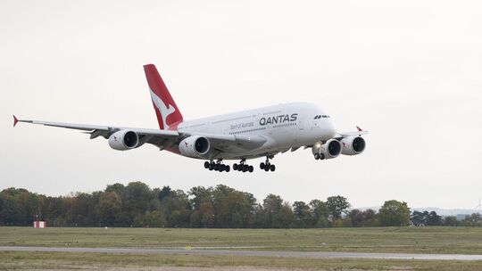 Airbus A380 von Qantas