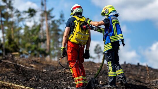 Waldbrand in Thüringen