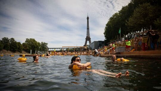 Schwimmen in der Seine