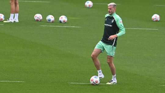 Marvin Ducksch beim Trainingsauftakt von Werder Bremen