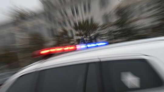 China - Blaulicht auf einem Polizeiwagen