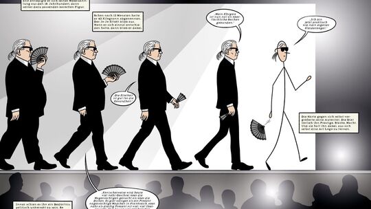 Ausschnitt Buch "Lagerfeld. Graphic Novel"