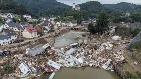 Nach der Flutkatastrophe im Ahrtal