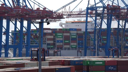 Container Terminal Tollerort im Hamburger Hafen