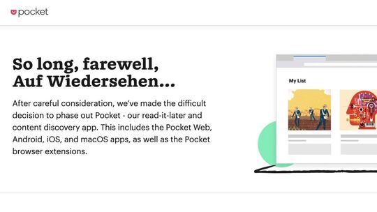 Abschied von Mozilla Pocket