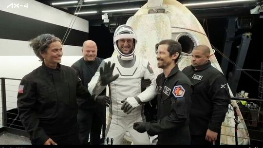 Private Astronautenmission von ISS zurück auf der Erde