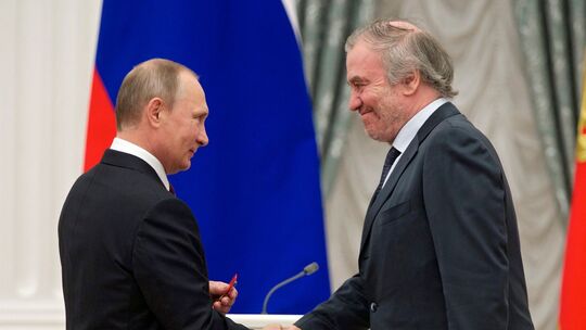Dirigent Waleri Gergijew und Präsident Wladimir Putin