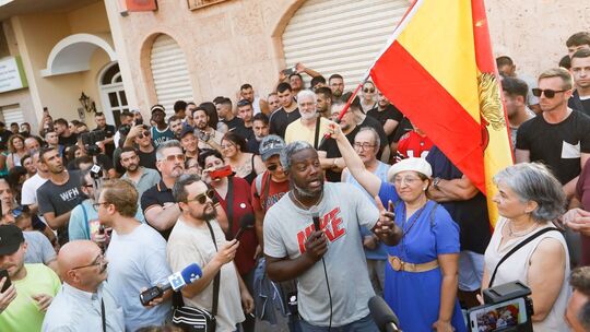 Protest in Spanien gegen Migranten