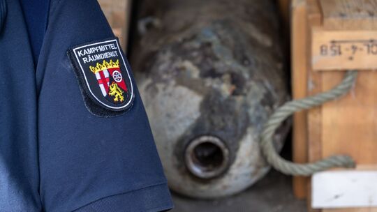 Entschärfung einer Weltkriegsbombe 2024 in Bitburg