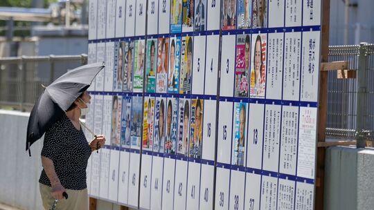 Wahl zum Oberhaus des Parlaments in Japan