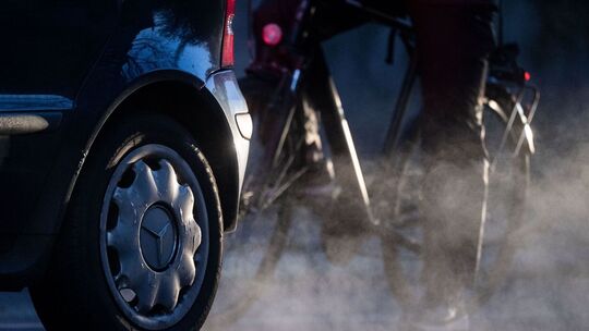 Dieselabgase im Verkehr
