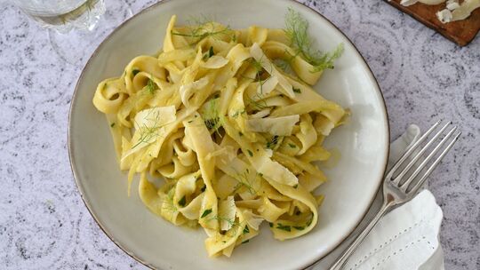 Pasta mit Fenchel in Bohnencreme