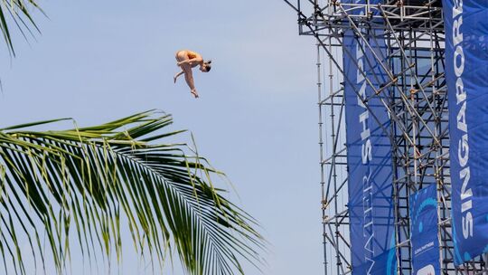 Schwimm-WM in Singapur - Wasserspringen Training